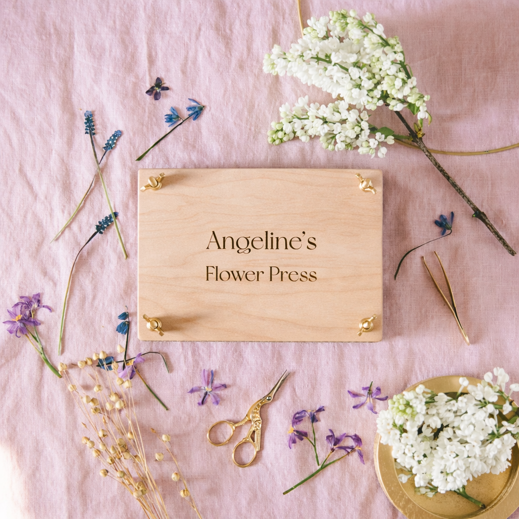 BloomPress – Personalized Plywood Flower Press Set