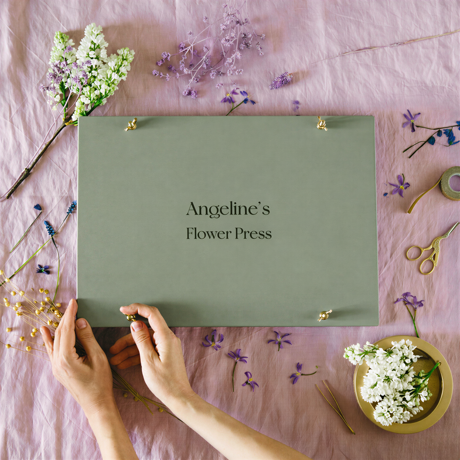 BloomPress – Personalized Artichoke Flower Press Set