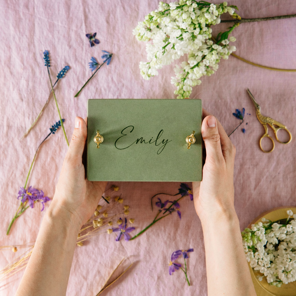 BloomPress – Personalized Artichoke Flower Press Set