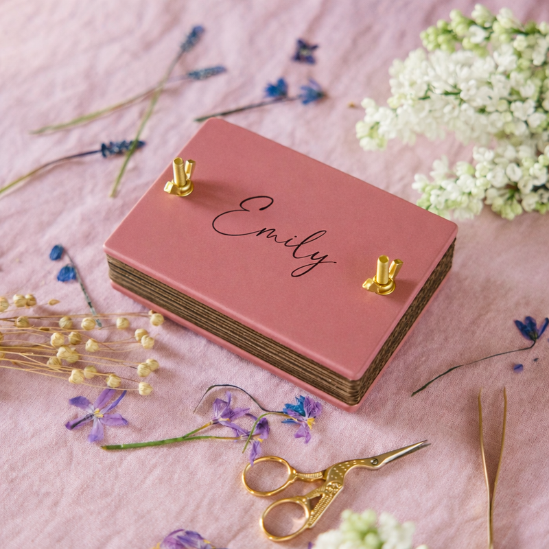 BloomPress – Personalized Old Rose Flower Press Set