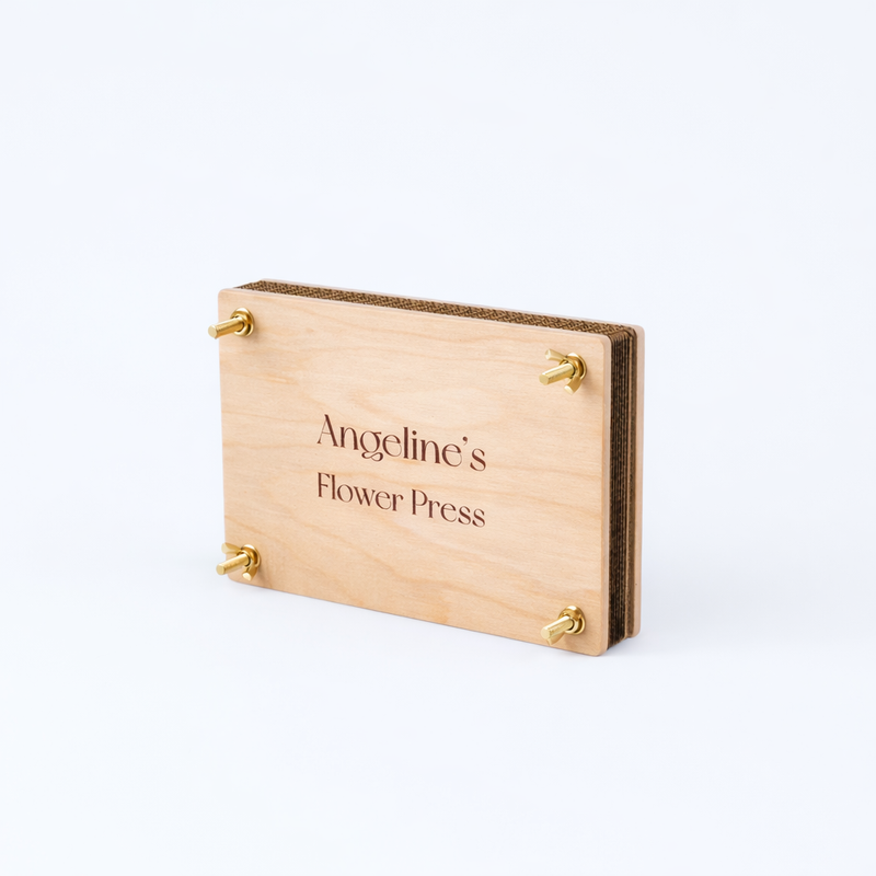 BloomPress – Personalized Plywood Flower Press Set