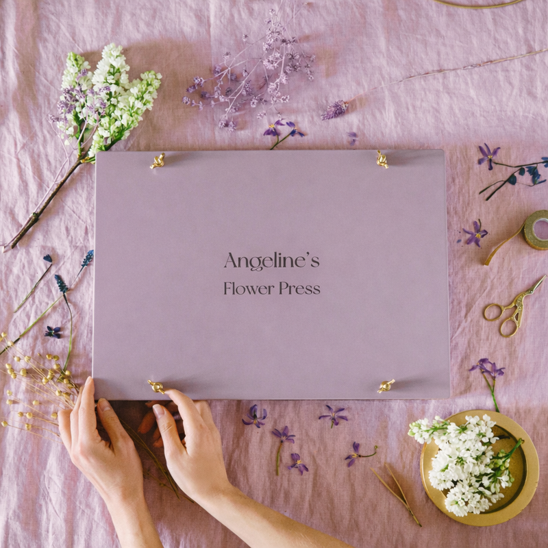 BloomPress – Personalized Lavender Flower Press Set