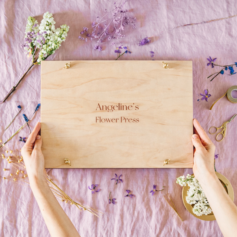 BloomPress – Personalized Plywood Flower Press Set