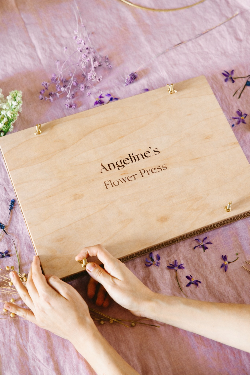 BloomPress – Personalized Plywood Flower Press Set