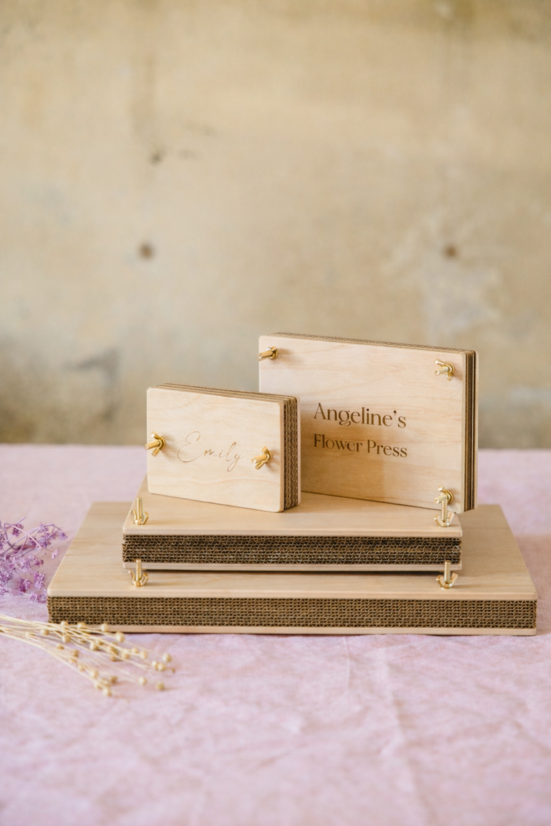 BloomPress – Personalized Plywood Flower Press Set