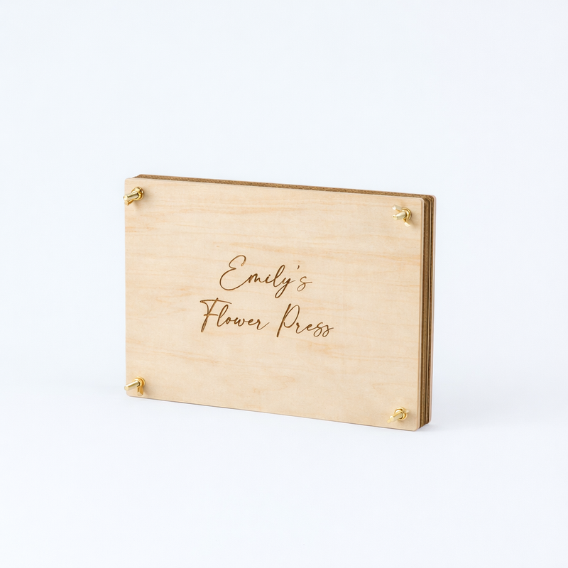 BloomPress – Personalized Plywood Flower Press Set