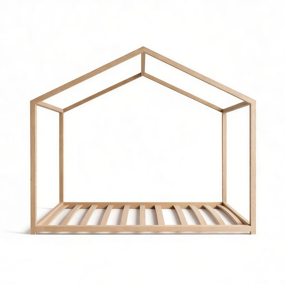 SandDream Montessori Pine House Bed with Slats Included
