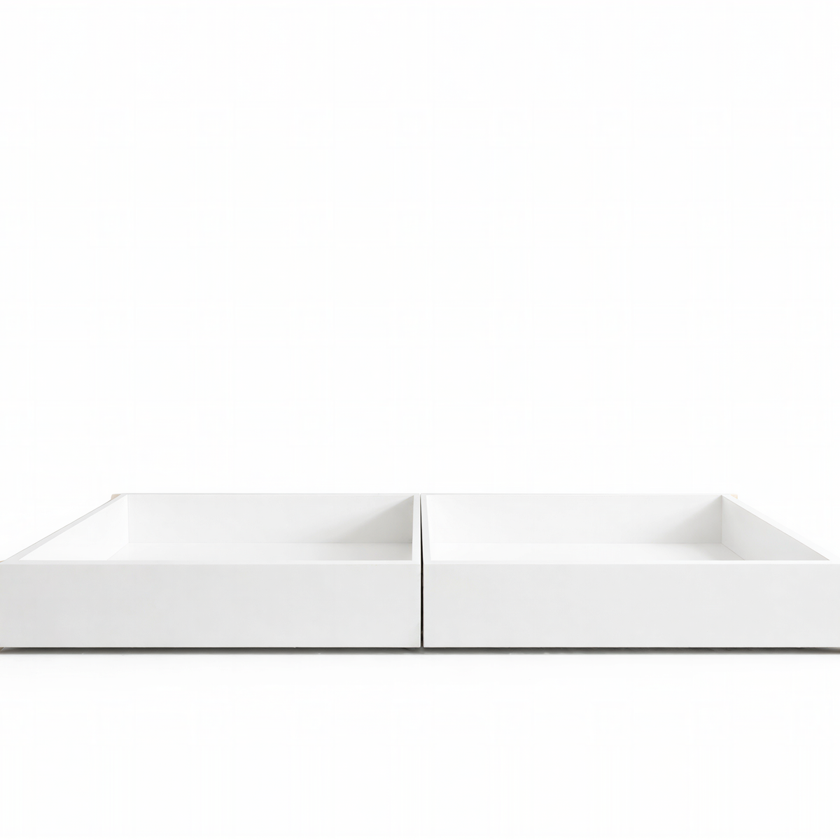 StoreNest White Under-Bed Storage Drawers with Wheels & Required Support Legs