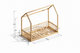 RoseDream Montessori Pine House Bed with Removable Safety Rail & Slats Included