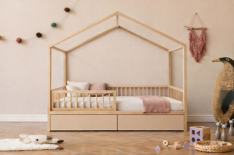 StoreNest Sand Under-Bed Storage Drawers with Wheels & Required Support Legs