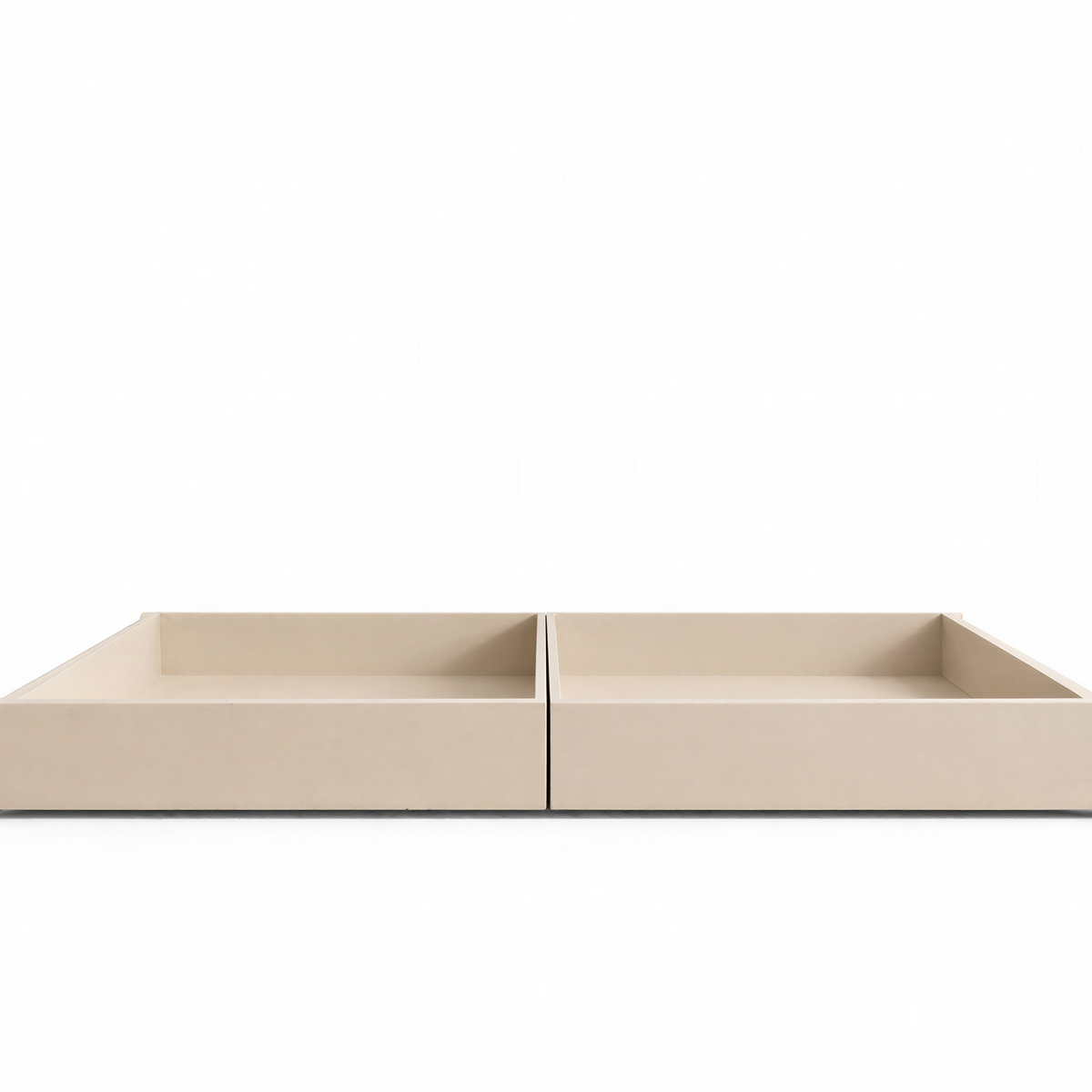 StoreNest Sand Under-Bed Storage Drawers with Wheels & Required Support Legs