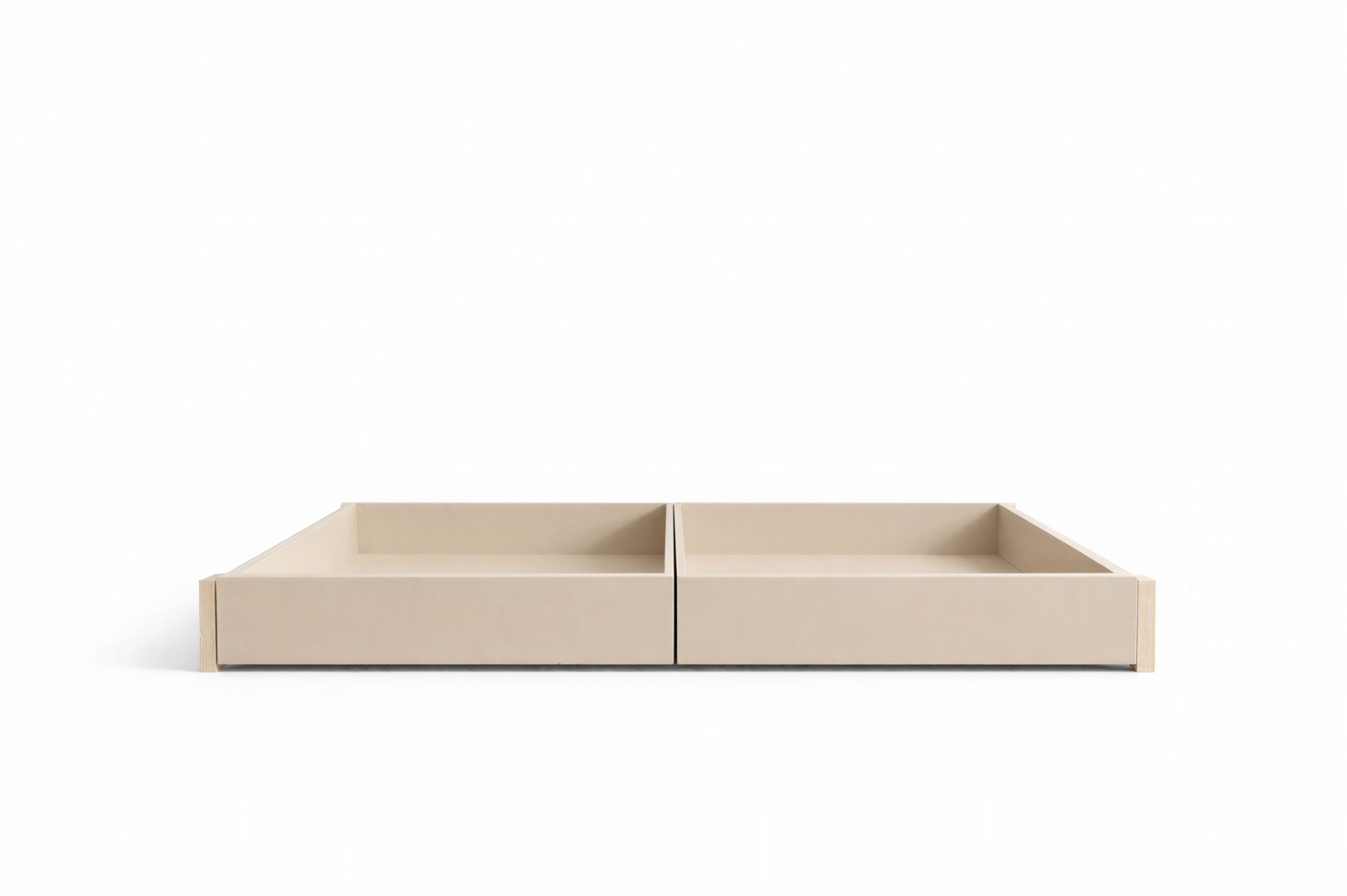 StoreNest Sand Under-Bed Storage Drawers with Wheels & Required Support Legs