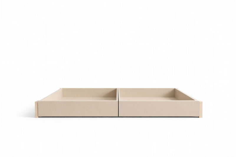 StoreNest Sand Under-Bed Storage Drawers with Wheels & Required Support Legs